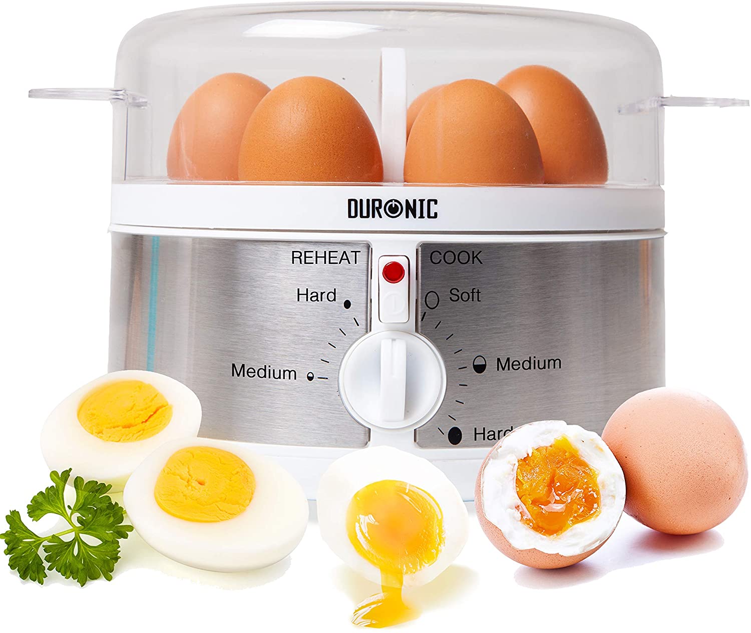 Duronic : cuiseur à œufs automatique de grande ingéniosité