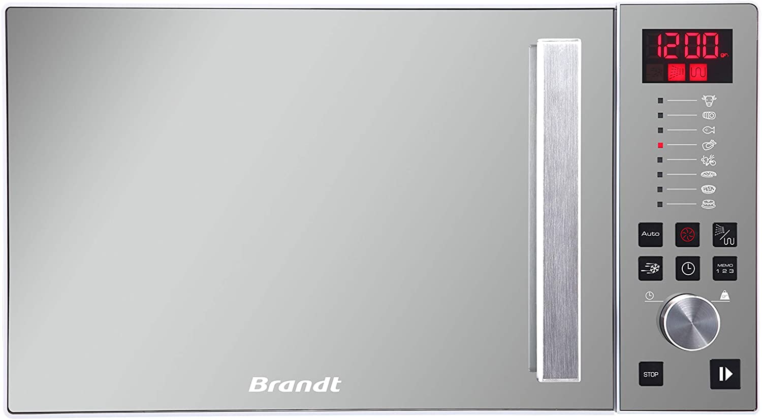 Brandt : four à micro-ondes combiné avec cavité inox